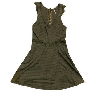 Free People Olive Lace Sundress Size XS Great Condition